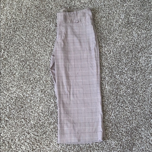 Brown Pinstripe Capris - Picture 4 of 6